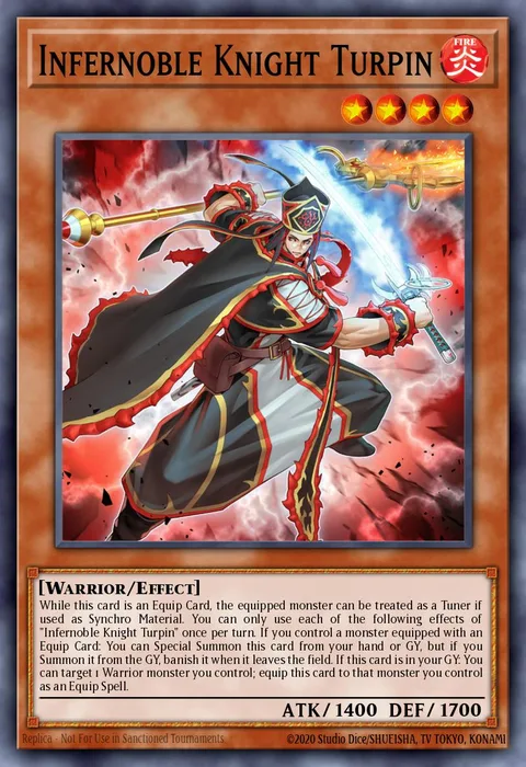 Infernoble Knight Turpin trading card