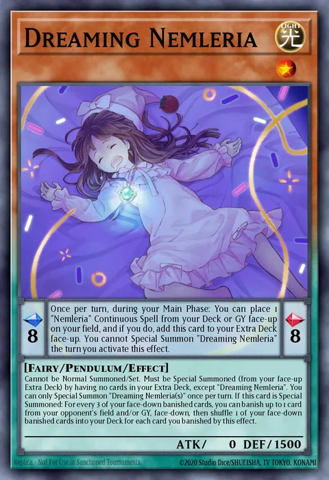 Dreaming Nemleria trading card