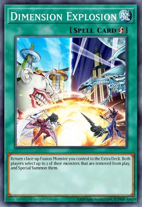 Dimension Explosion trading card