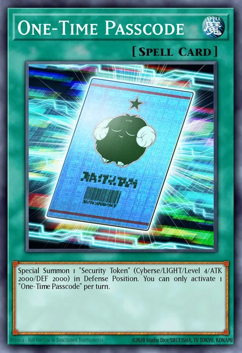 One-Time Passcode trading card