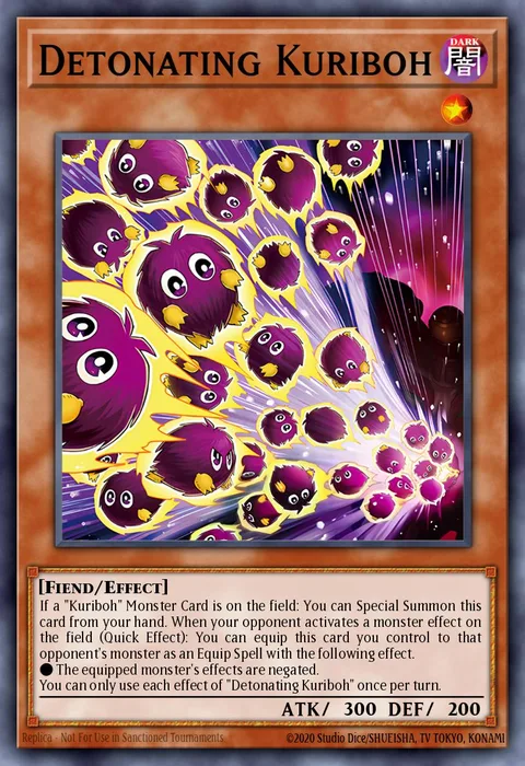 Detonating Kuriboh trading card