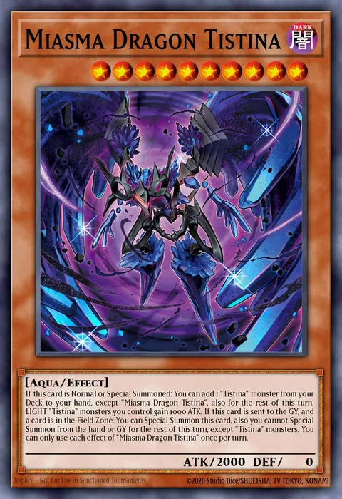 Miasma Dragon Tistina trading card