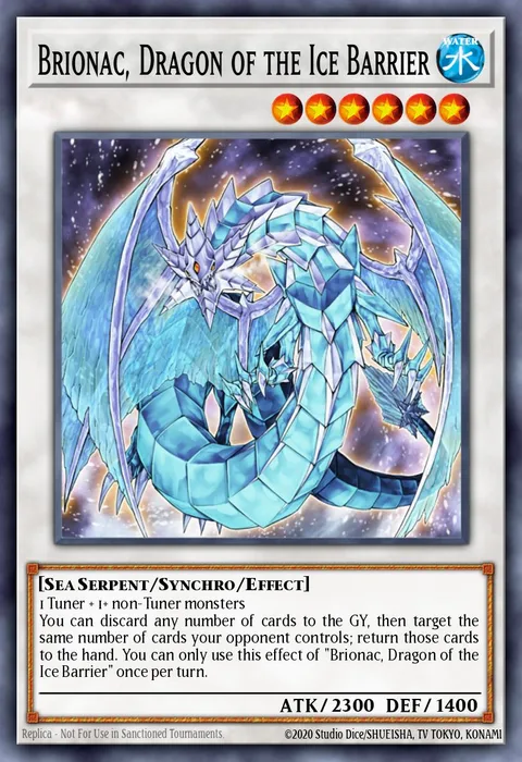 Brionac, Dragon of the Ice Barrier trading card