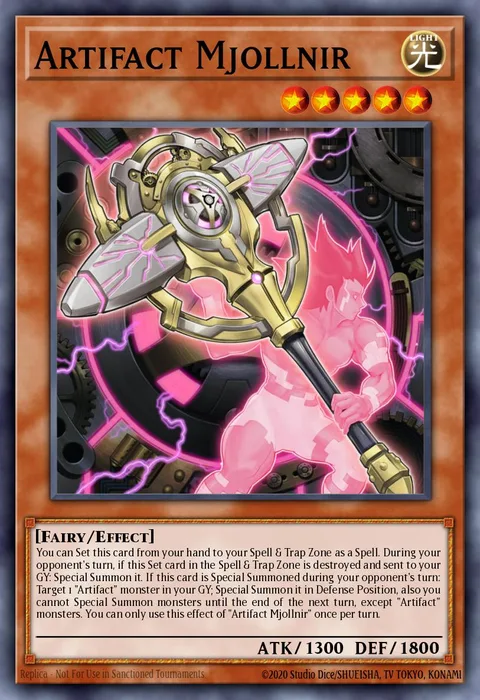 Artifact Mjollnir trading card