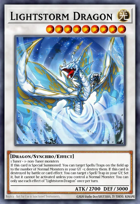 Lightstorm Dragon trading card