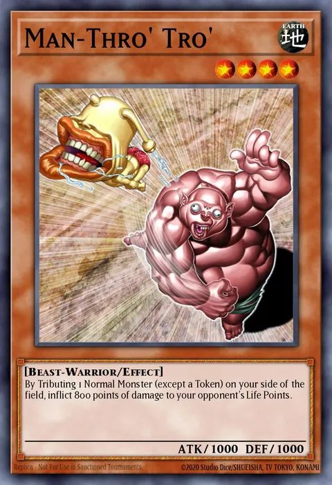 Man-Thro' Tro' trading card