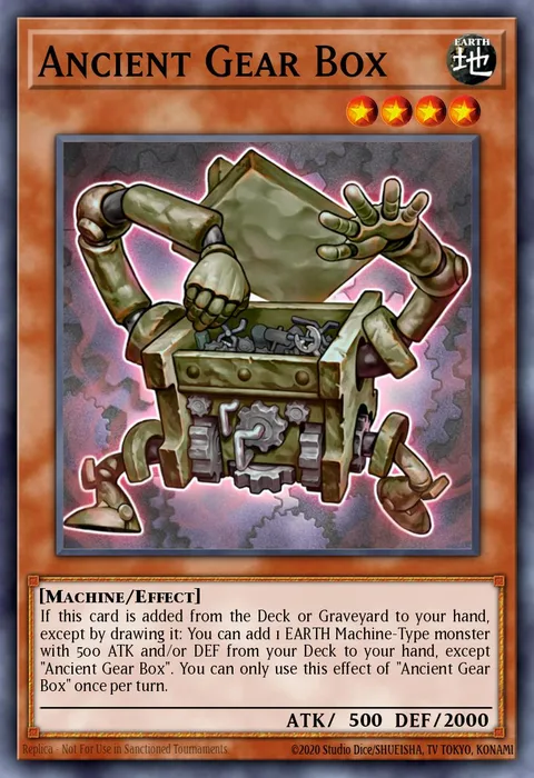 Ancient Gear Box trading card