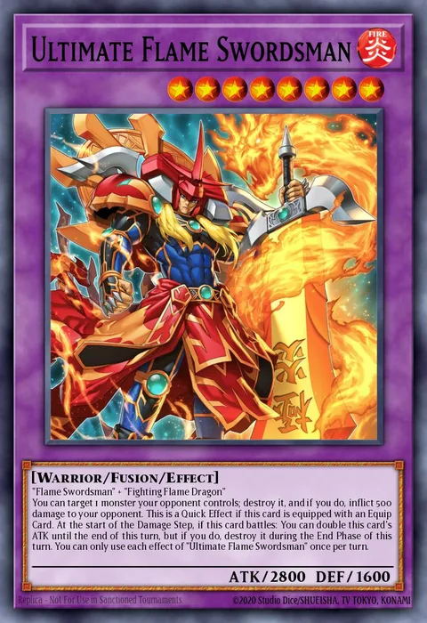 Ultimate Flame Swordsman trading card