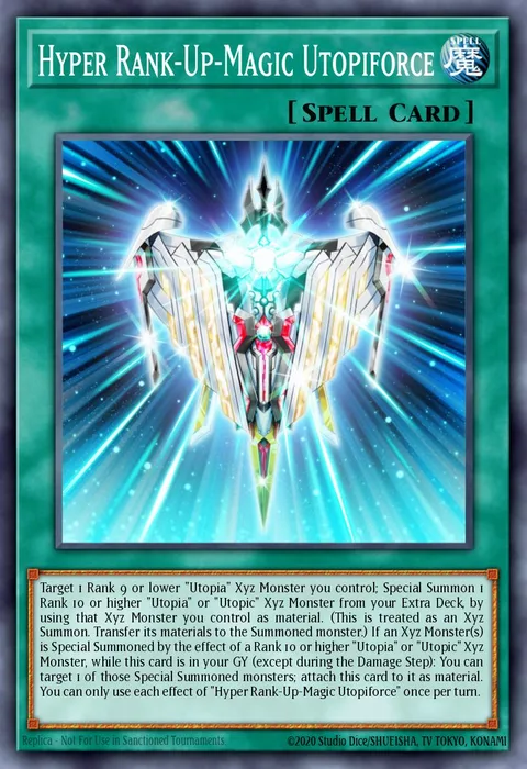 Hyper Rank-Up-Magic Utopiforce trading card