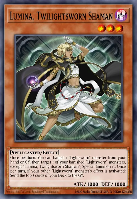 Lumina, Twilightsworn Shaman trading card