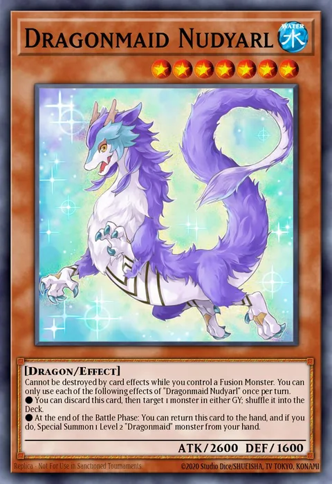 Dragonmaid Nudyarl trading card
