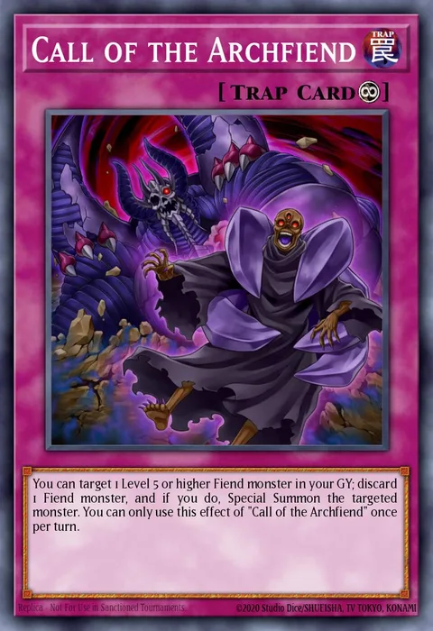 Call of the Archfiend trading card