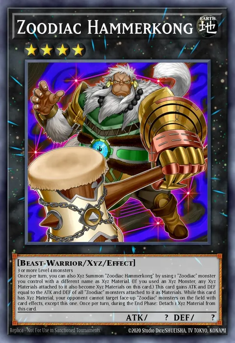 Zoodiac Hammerkong trading card