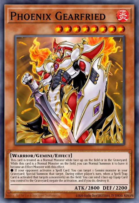 Phoenix Gearfried trading card