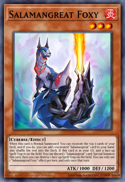 Salamangreat Foxy trading card