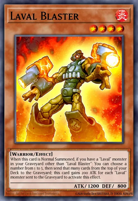 Laval Blaster trading card
