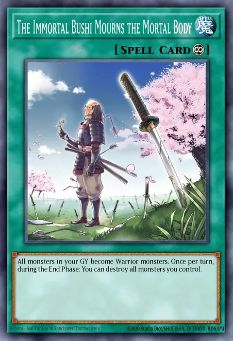 The Immortal Bushi Mourns the Mortal Body trading card