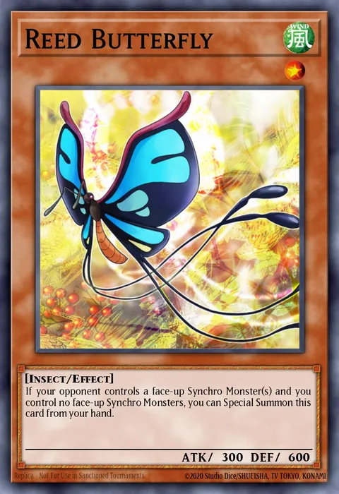 Reed Butterfly trading card