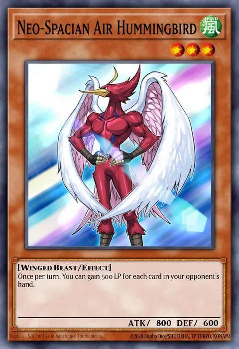 Neo-Spacian Air Hummingbird trading card