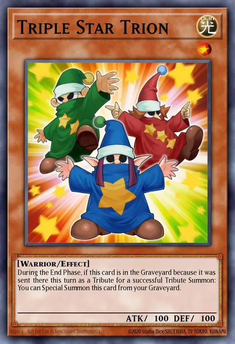 Triple Star Trion trading card