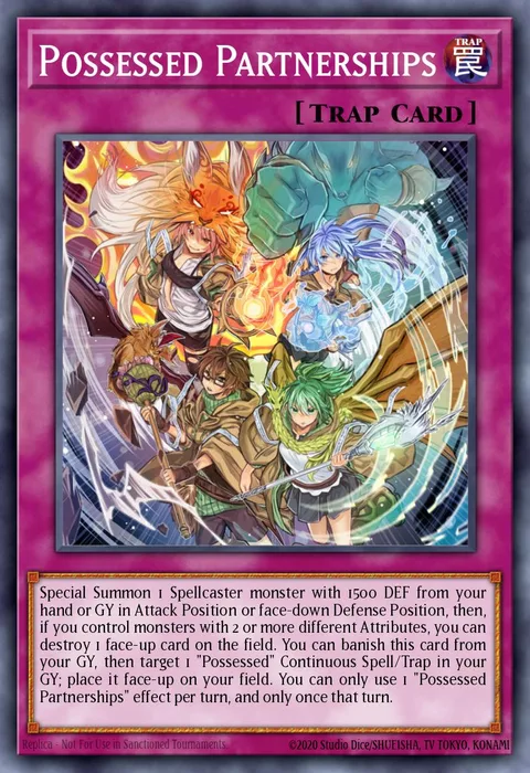 Possessed Partnerships trading card