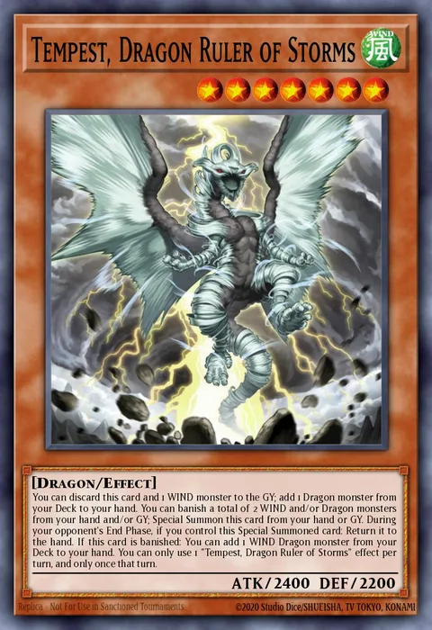 Tempest, Dragon Ruler of Storms trading card