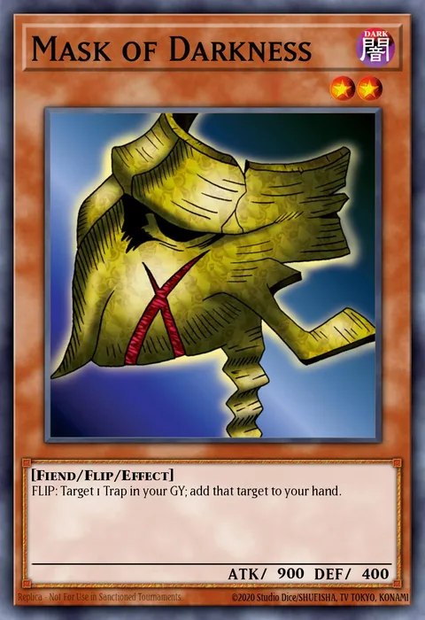 Mask of Darkness trading card
