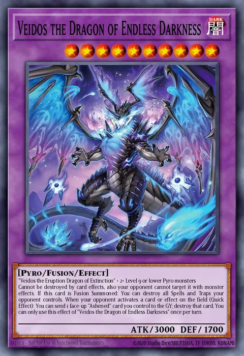 Veidos the Dragon of Endless Darkness trading card
