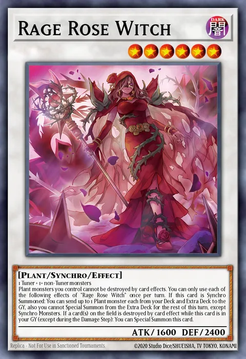 Rage Rose Witch trading card