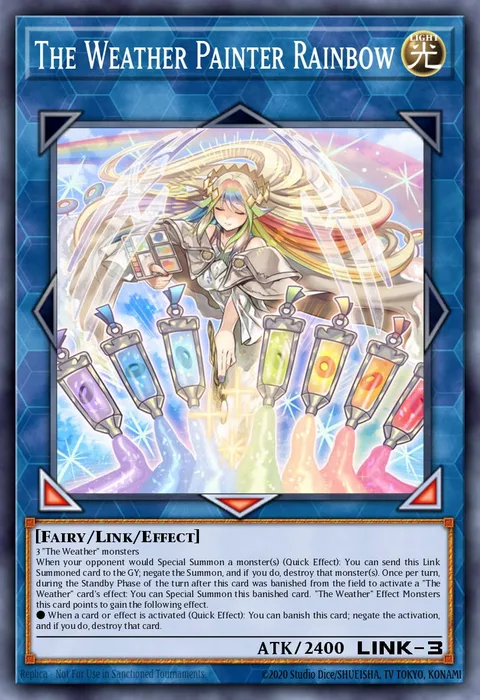 The Weather Painter Rainbow trading card