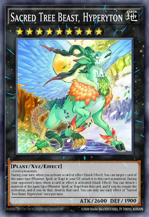 Sacred Tree Beast, Hyperyton trading card