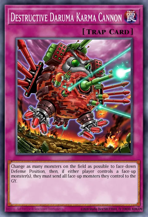 Destructive Daruma Karma Cannon trading card