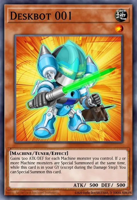 Deskbot 001 trading card