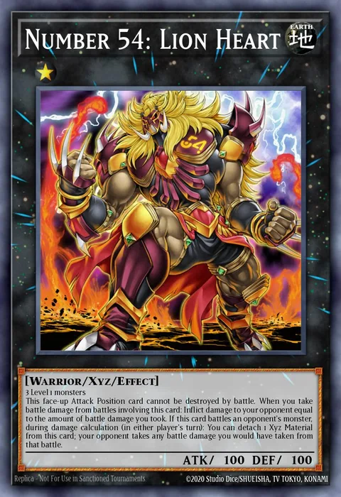 Number 54: Lion Heart trading card