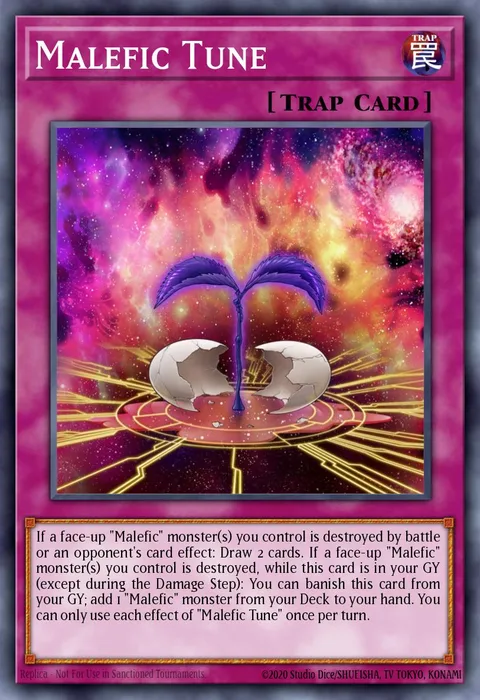 Malefic Tune trading card