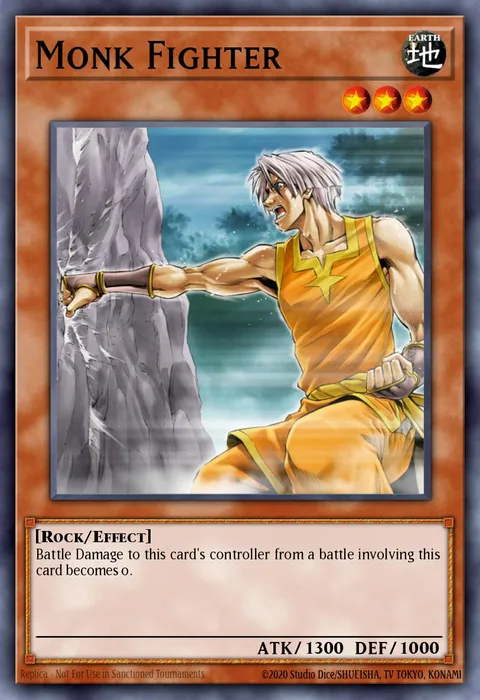 Monk Fighter trading card