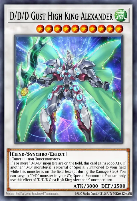 D/D/D Gust High King Alexander trading card