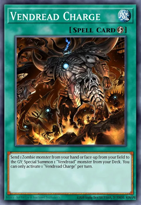 Vendread Charge trading card