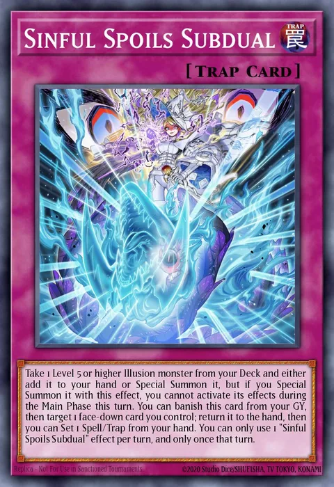 Sinful Spoils Subdual trading card