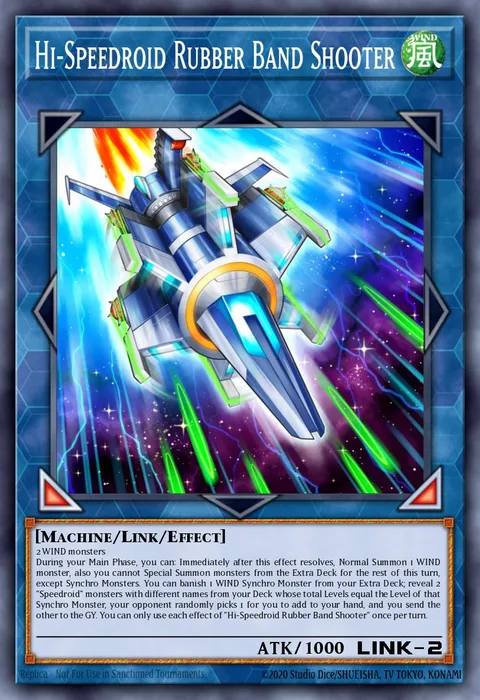 Hi-Speedroid Rubber Band Shooter trading card