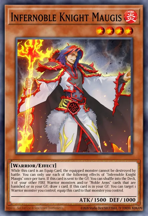 Infernoble Knight Maugis trading card