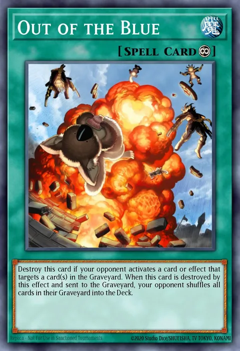 Out of the Blue trading card