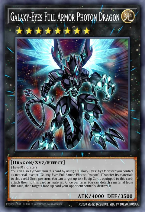 Galaxy-Eyes Full Armor Photon Dragon trading card