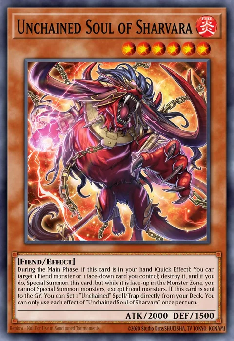 Unchained Soul of Sharvara trading card