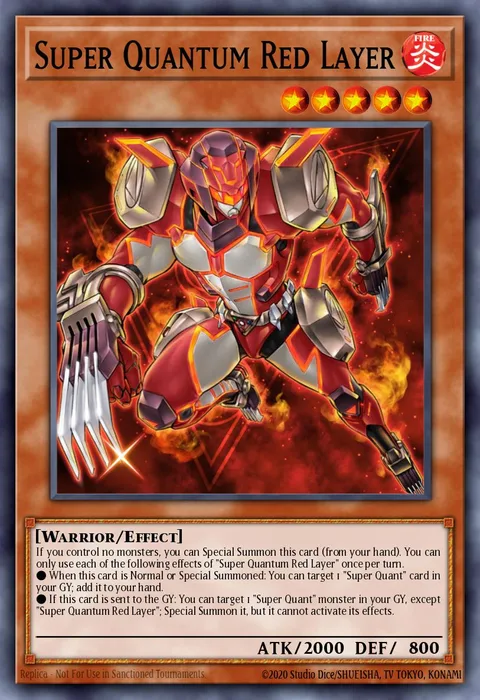 Super Quantum Red Layer trading card