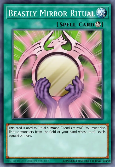 Beastly Mirror Ritual trading card