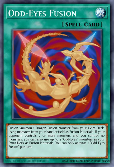 Odd-Eyes Fusion trading card