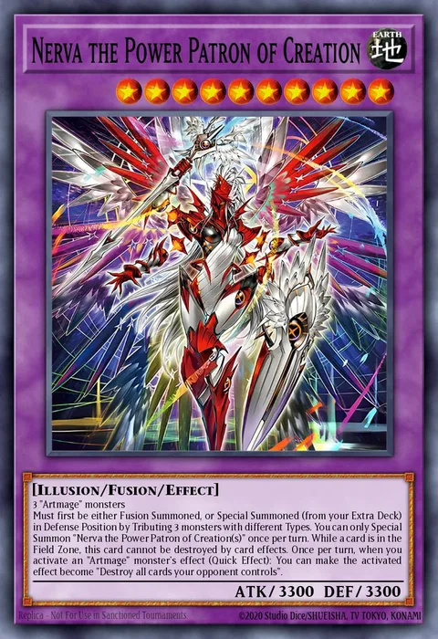 Nerva the Power Patron of Creation trading card