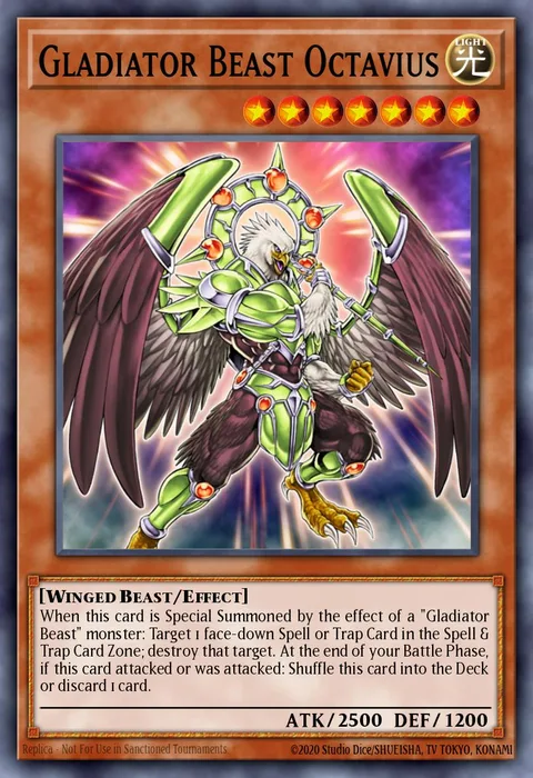 Gladiator Beast Octavius trading card
