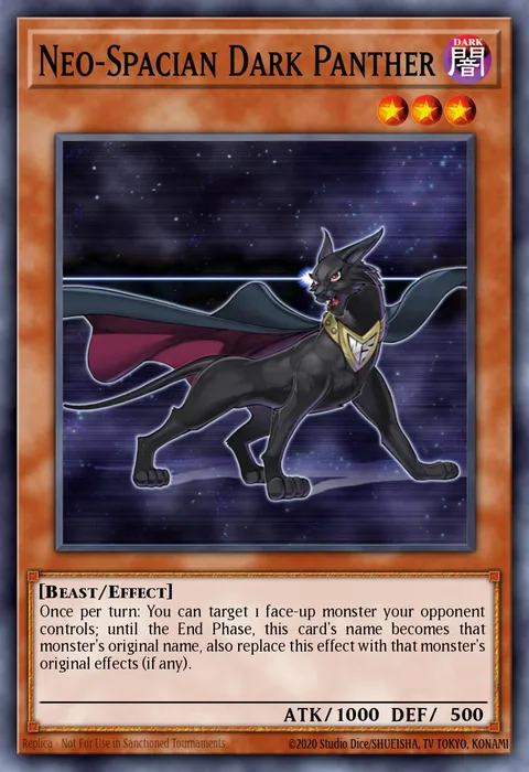 Neo-Spacian Dark Panther trading card